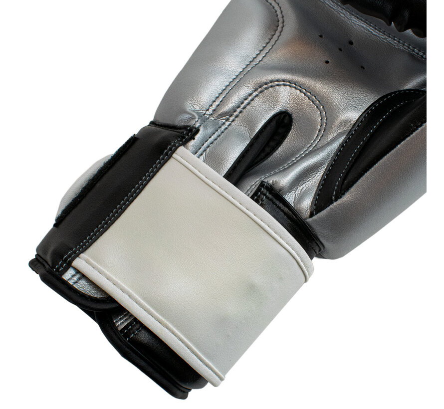 Super Pro Combat Gear (kick)bokshandschoenen, Grijs,Zwart,Wit