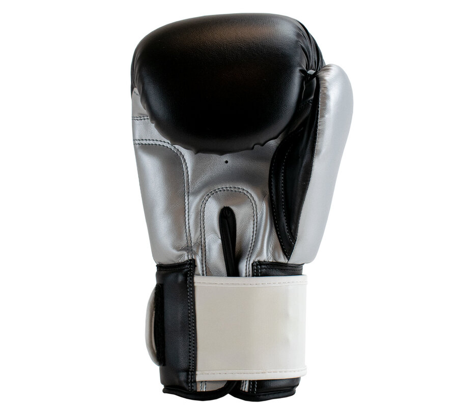 Super Pro Combat Gear (kick)bokshandschoenen, Grijs,Zwart,Wit