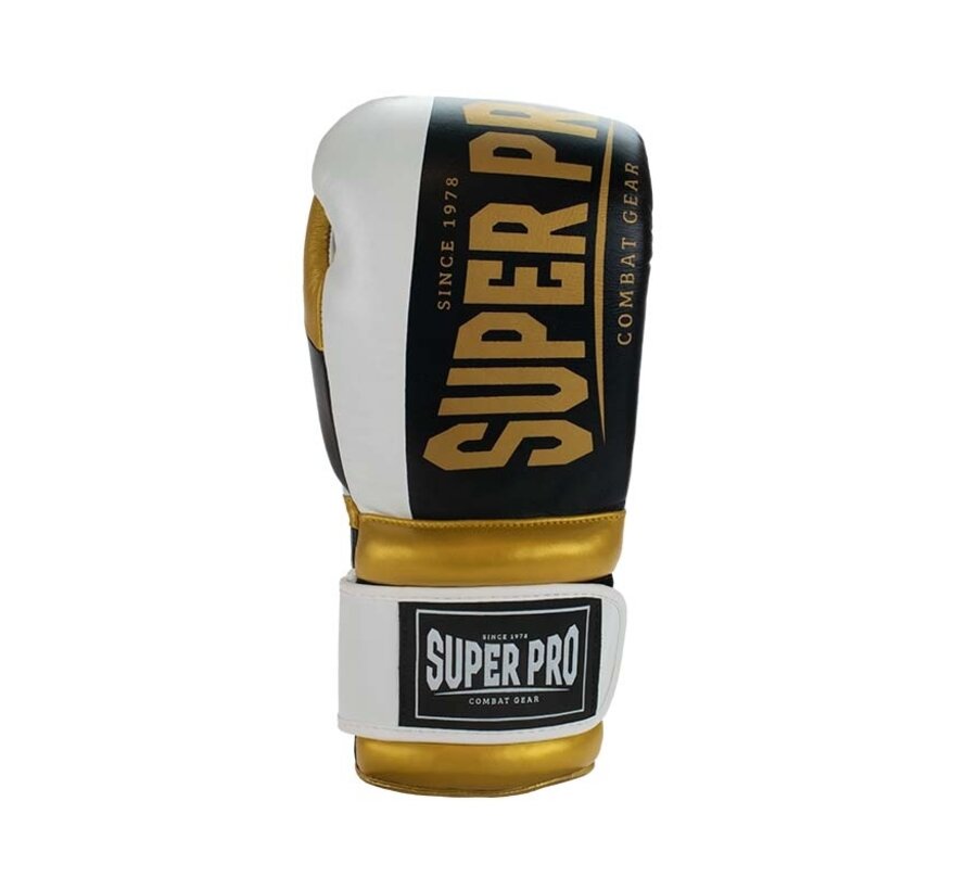 Super Pro Combat Gear (thai)bokshandschoenen Bruiser, Goud,Zwart,Wit