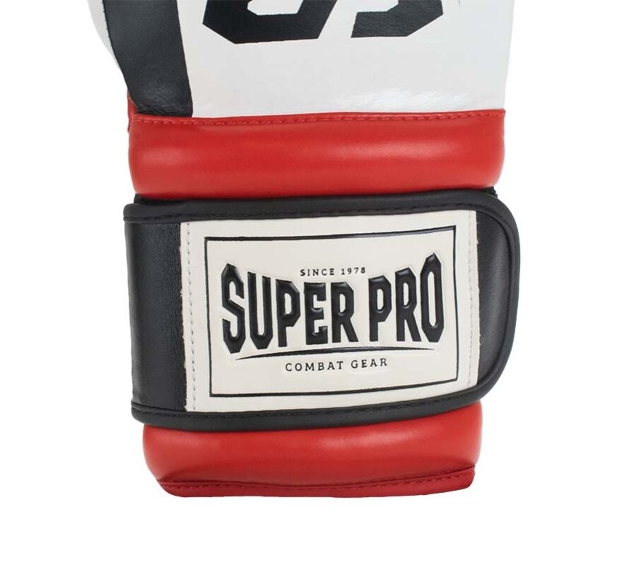 Super Pro Combat Gear (thai)bokshandschoenen Bruiser, Rood,Zwart,Wit