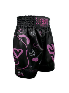 Super Pro Combat Gear Super Pro Combat Gear (Thai)Boxingshort Kids Bear, Blauw,Grijs,Zwart