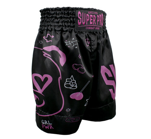 Super Pro Combat Gear Super Pro Combat Gear (Thai)Boxingshort Kids Bear, Blauw,Grijs,Zwart