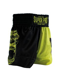 Super Pro Combat Gear Super Pro Combat Gear (thai)boxingshort Kids Gorilla, Grijs,Zwart,Geel
