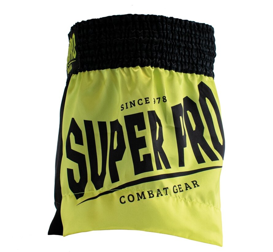 Super Pro Combat Gear (thai)boxingshort Kids Gorilla, Grijs,Zwart,Geel