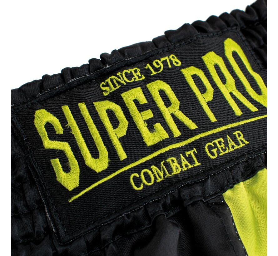 Super Pro Combat Gear (thai)boxingshort Kids Gorilla, Grijs,Zwart,Geel