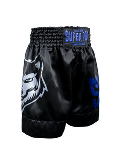 Super Pro Combat Gear Super Pro Combat Gear (Thai)Boxingshort Kids Wolf, Blauw,Grijs,Zwart