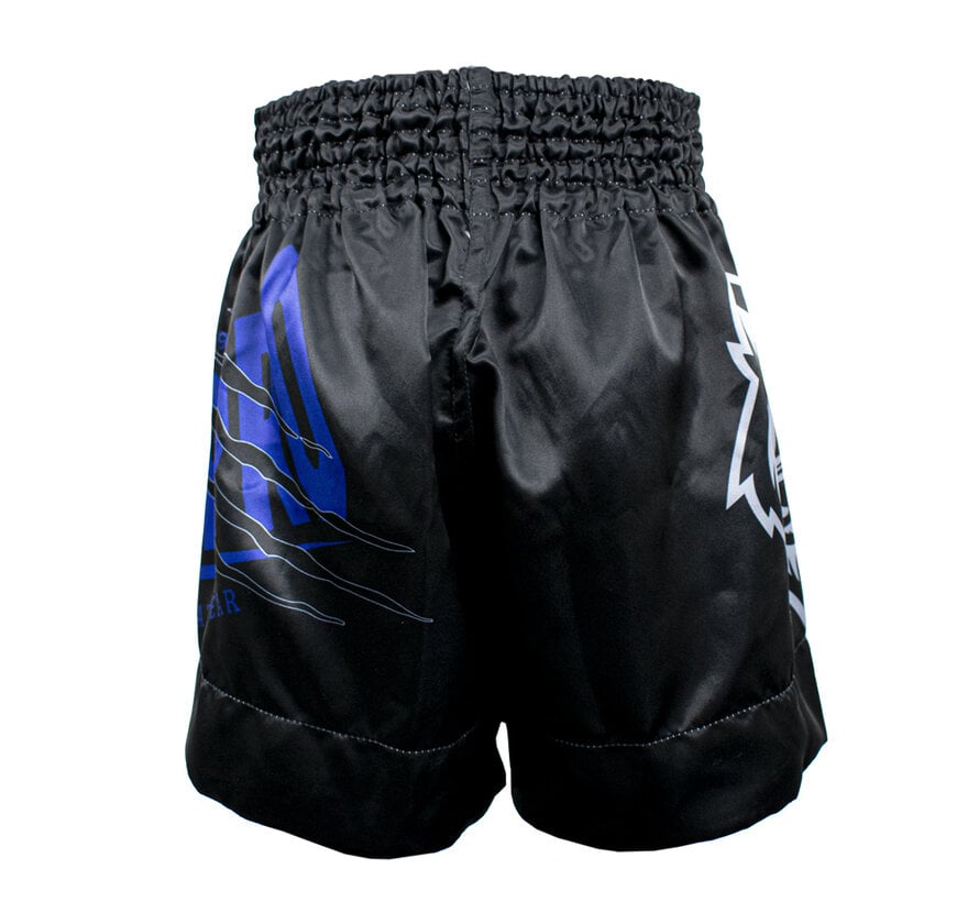 Super Pro Combat Gear (Thai)Boxingshort Kids Wolf, Blauw,Grijs,Zwart