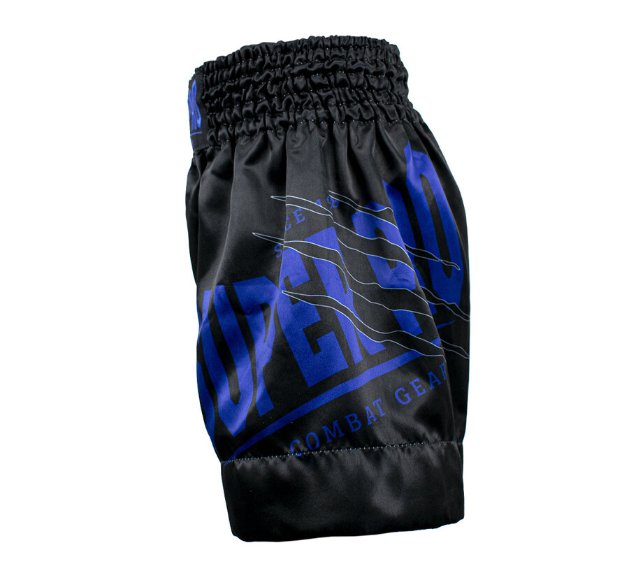 Super Pro Combat Gear (Thai)Boxingshort Kids Wolf, Blauw,Grijs,Zwart