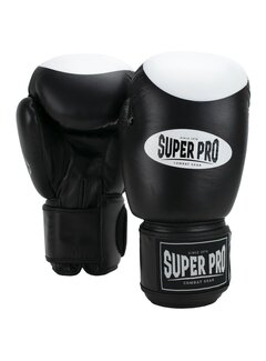 Super Pro Combat Gear Super Pro Combat Gear Boxer Pro Bokshandschoenen Klittenband, Zwart,Wit