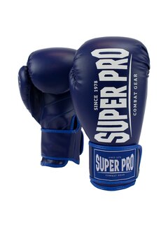 Super Pro Combat Gear Super Pro Combat Gear Champ (kick)bokshandschoenen, Blauw,Wit