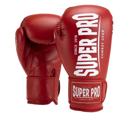 Super Pro Combat Gear Super Pro Combat Gear Champ (kick)bokshandschoenen, Rood,Wit