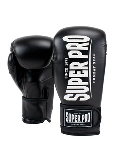 Super Pro Combat Gear Super Pro Combat Gear Champ (Kick)bokshandschoenen, Zwart,Wit
