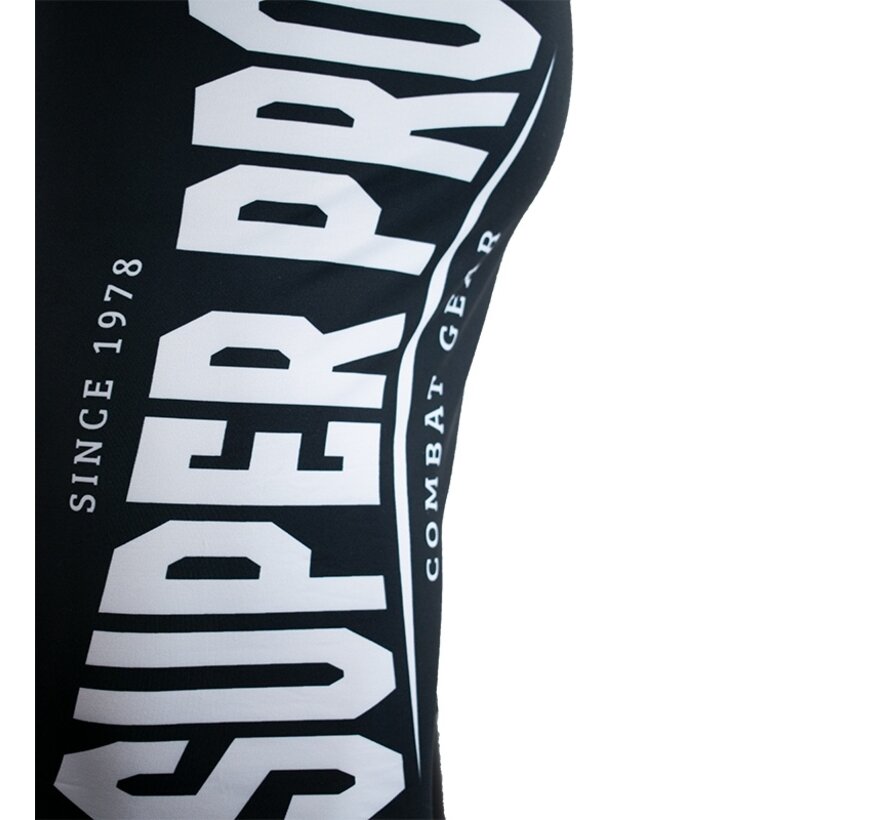 Super Pro Combat Gear Compression, Zwart,Wit