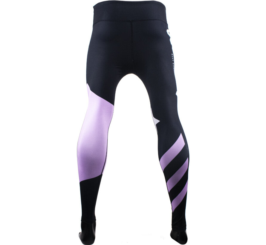 Super Pro Combat Gear Dames Legging No, Wit,Paars,Zilver