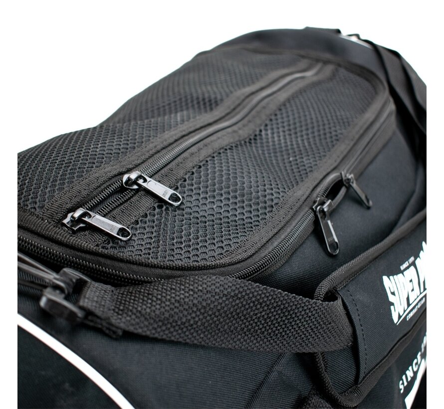 Super Pro Combat Gear Gym Sporttas Zwart/Wit Small, zwart - wit