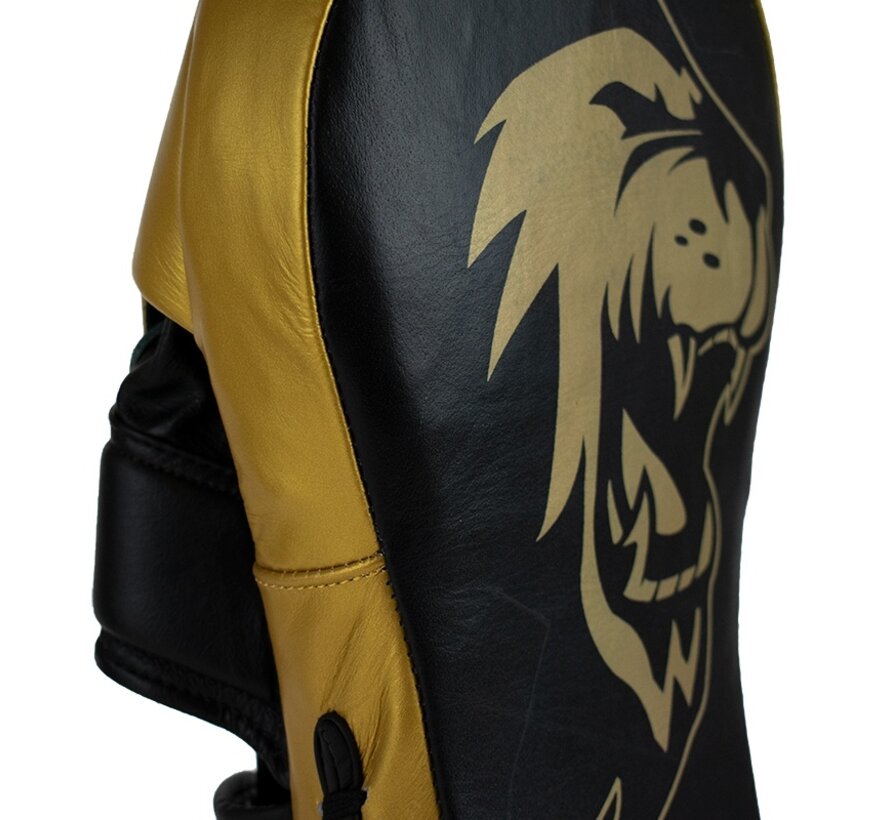 Super Pro Combat Gear Handmitts Long Curved Leder