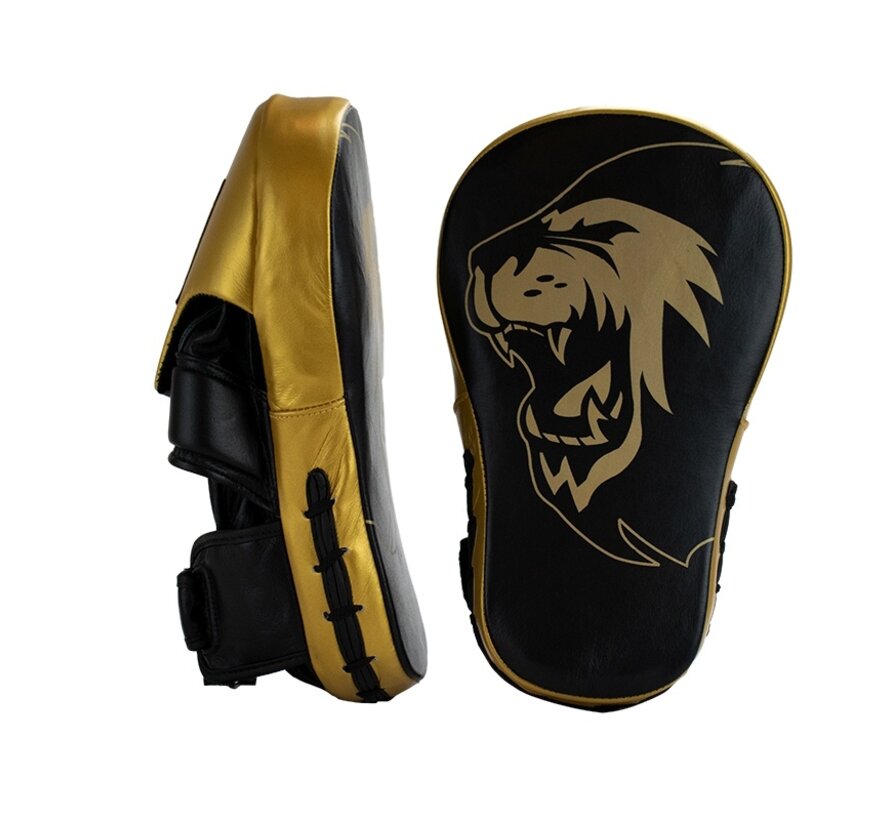 Super Pro Combat Gear Handmitts Long Curved Leder