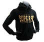 Super Pro Combat Gear Hoodie Met Rits S.P., Goud,Zwart