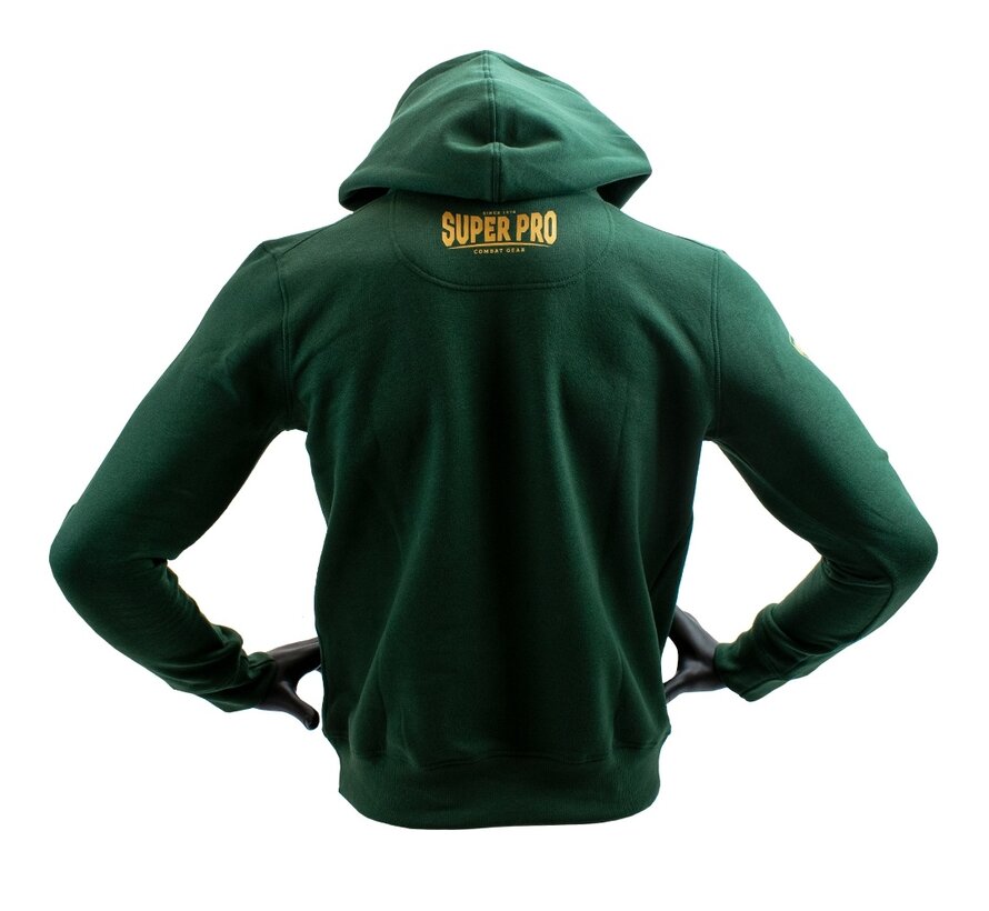 Super Pro Combat Gear Hoodie S.P., Goud,Groen