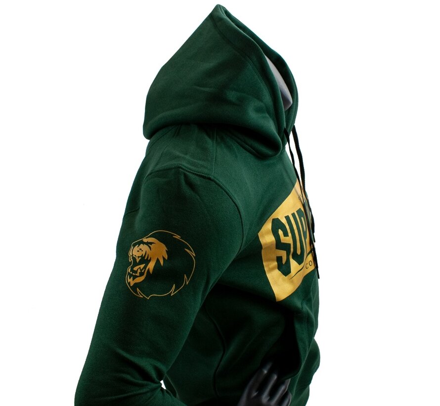 Super Pro Combat Gear Hoodie S.P., Goud,Groen