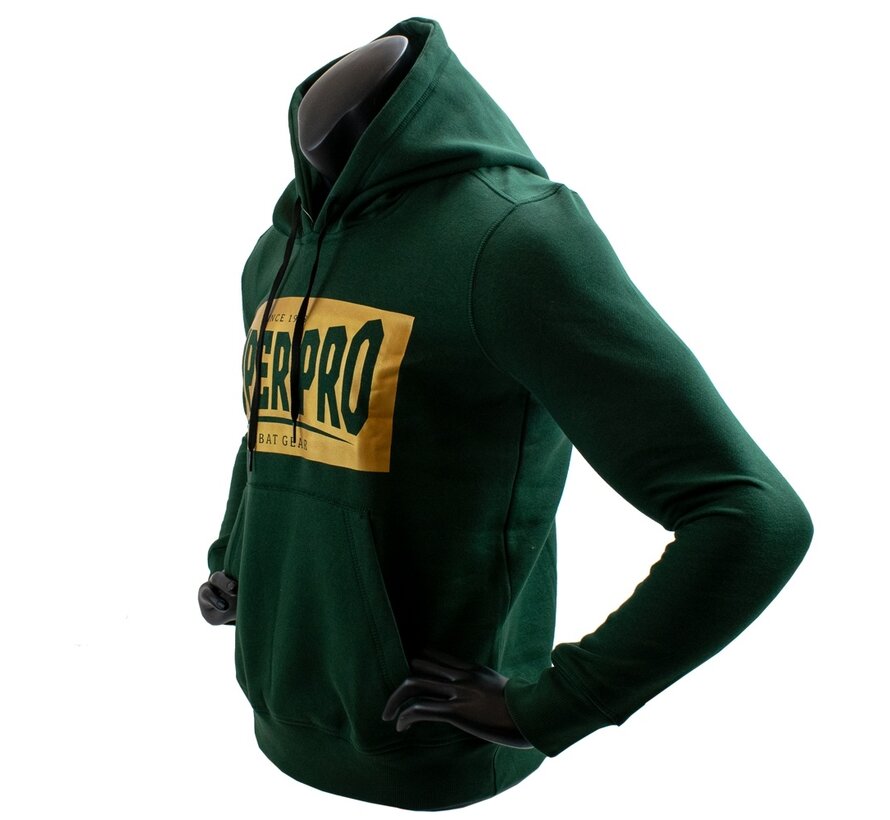 Super Pro Combat Gear Hoodie S.P., Goud,Groen