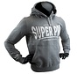Super Pro Combat Gear Hoody S.P., Grijs,Wit