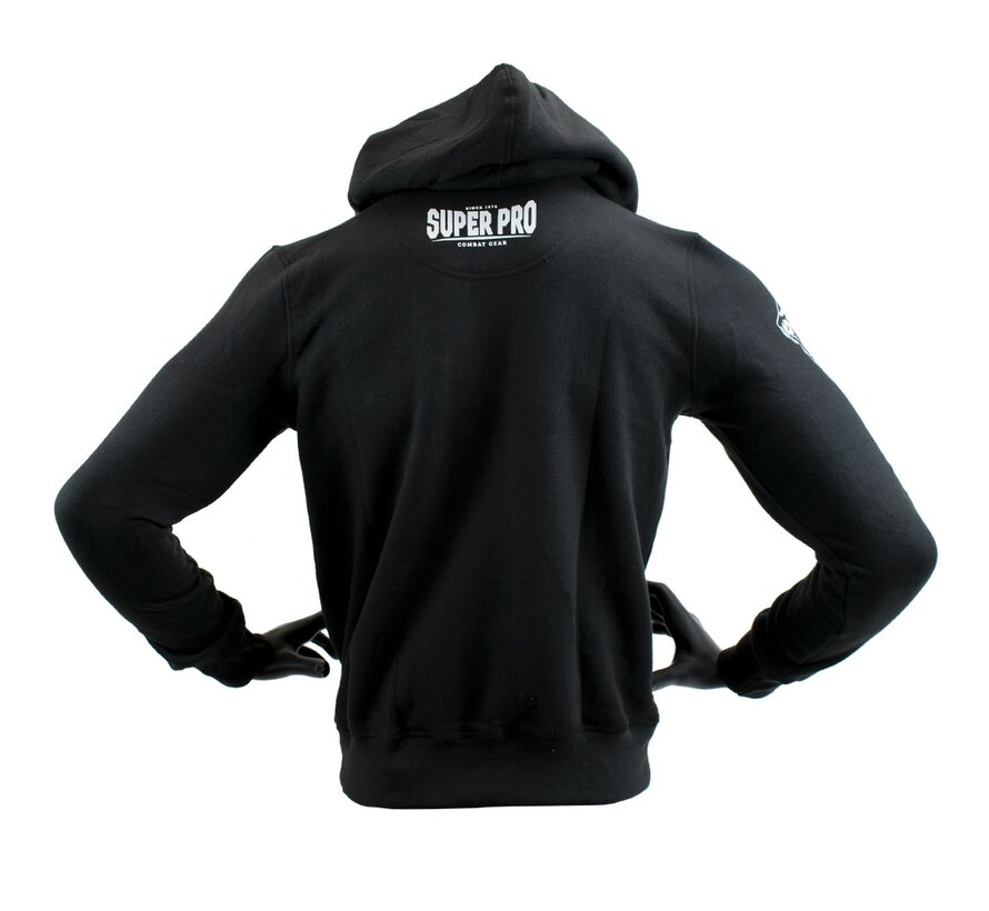 Super Pro Combat Gear Hoody S.P., Zwart,Wit