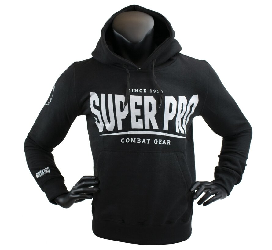 Super Pro Combat Gear Hoody S.P., Zwart,Wit