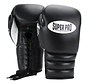 Super Pro Combat Gear Knock Out Bokshandschoenen Veter, Zwart,Wit