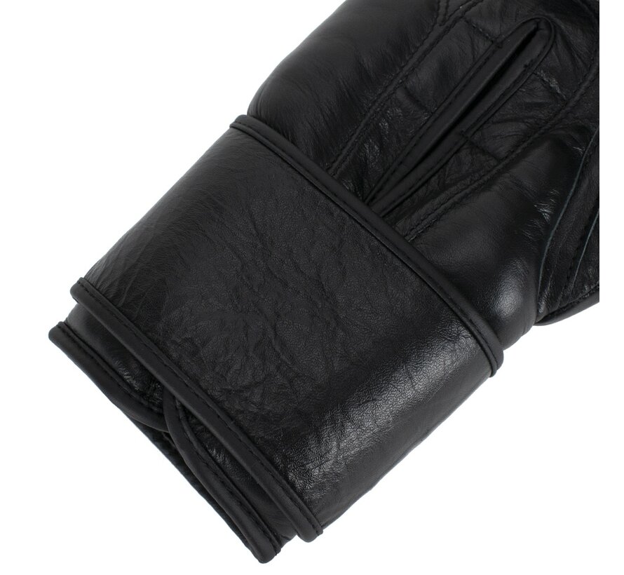 Super Pro Combat Gear Legend Lederen (kick)bokshandschoenen, Zwart