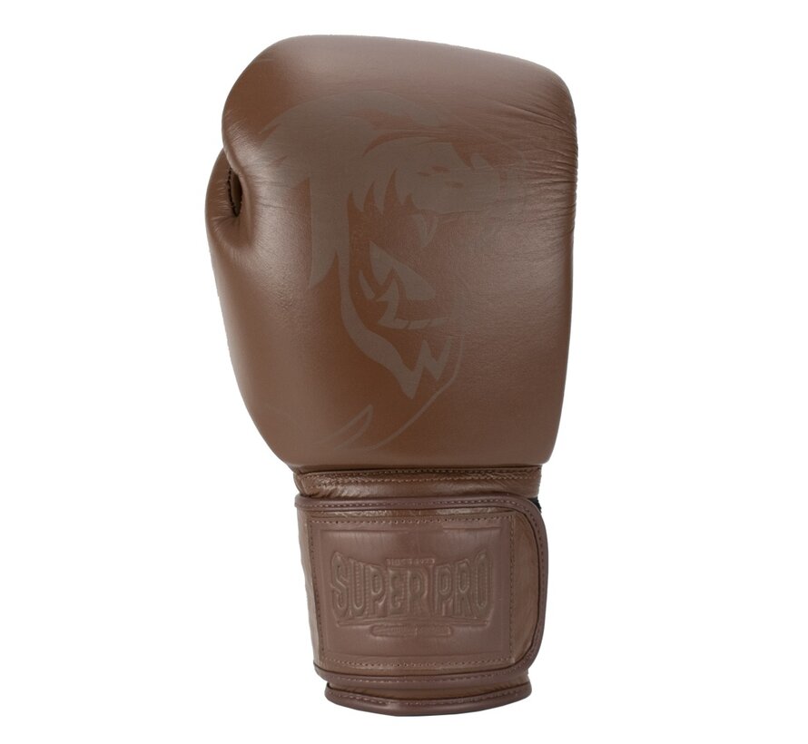 Super Pro Combat Gear Legend Se Lederen (kick)bokshandschoenen, Bruin