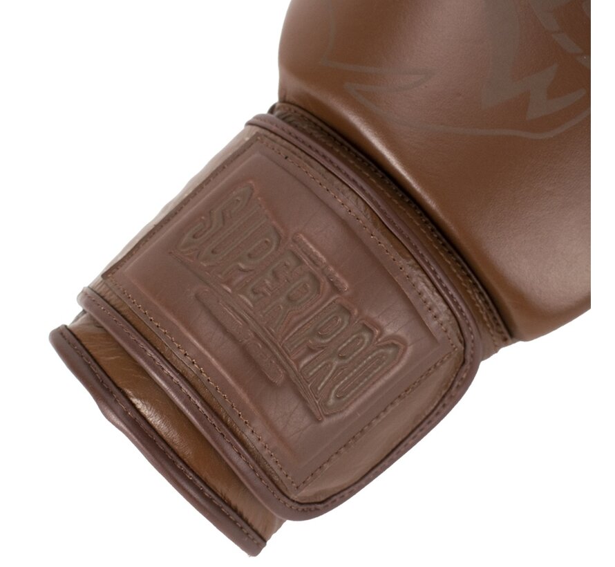 Super Pro Combat Gear Legend Se Lederen (kick)bokshandschoenen, Bruin