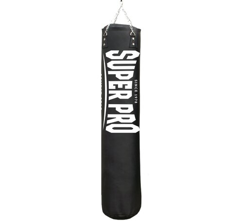 Super Pro Combat Gear Super Pro Combat Gear Luxury Bokszak Pu Vertical Logo, Zwart