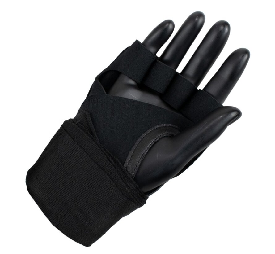 Super Pro Combat Gear Mexican Wrap Binnenhandschoenen, Zwart,Wit