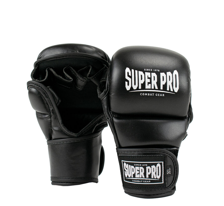 Super Pro Combat Gear MMA Handschoenen Shooter 2.0, Zwart,Wit