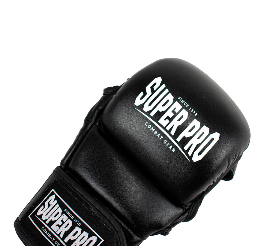 Super Pro Combat Gear MMA Handschoenen Shooter 2.0, Zwart,Wit