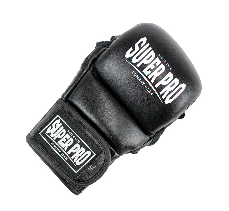 Super Pro Combat Gear MMA Handschoenen Shooter 2.0, Zwart,Wit