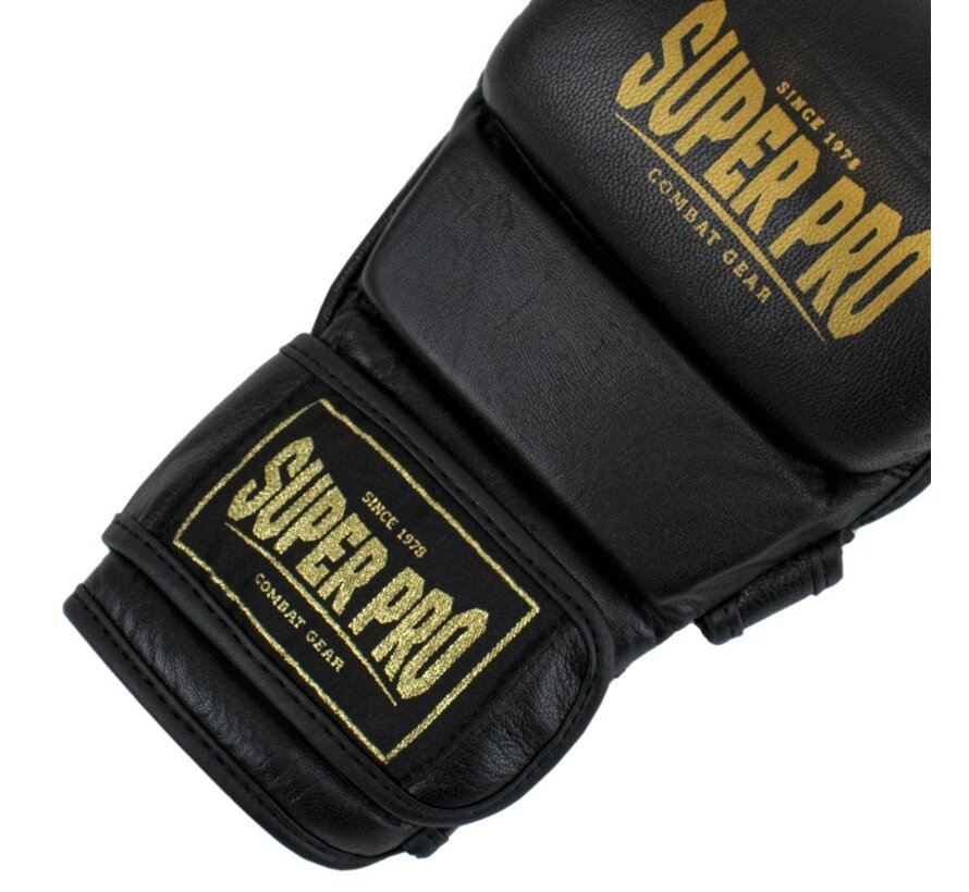 Super Pro Combat Gear Mma Shooter Handschoenen, Zwart,Wit