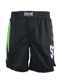 Super Pro Combat Gear Super Pro Combat Gear Mma Short No, Zwart,Groen,Zilver