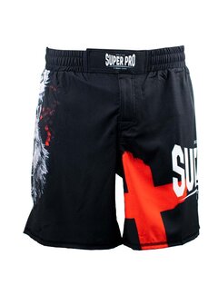 Super Pro Combat Gear Super Pro Combat Gear Mma Short, Rood,Grijs,Zwart