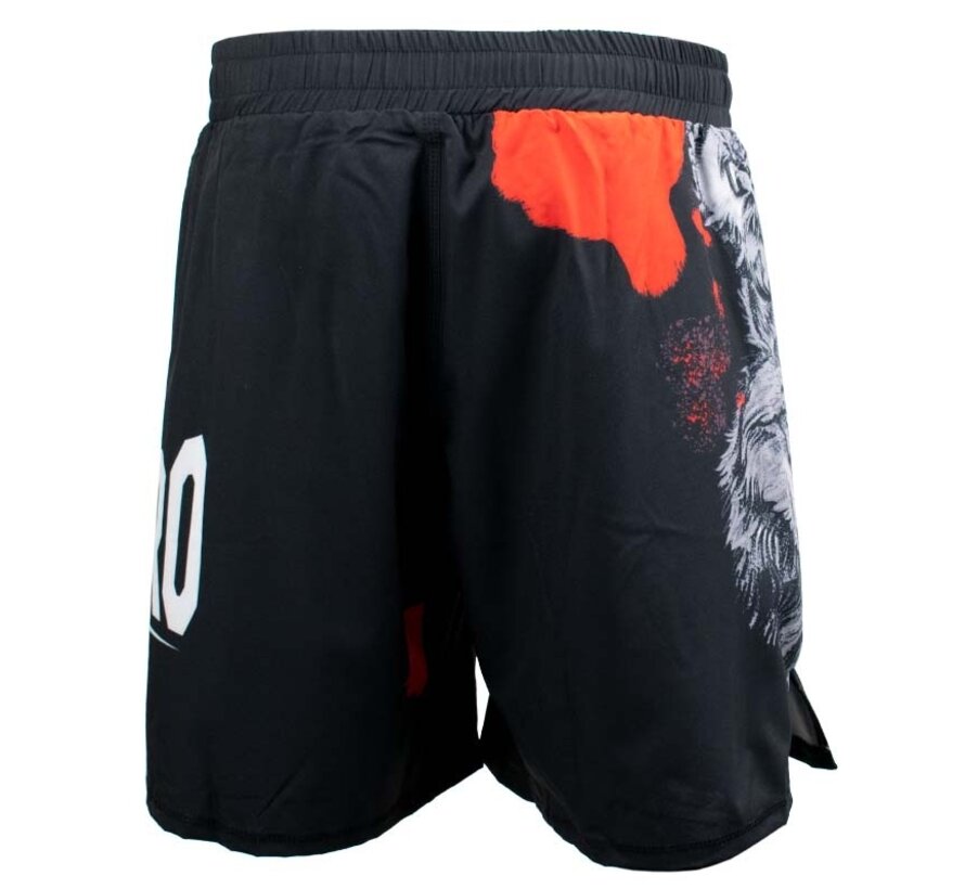 Super Pro Combat Gear Mma Short, Rood,Grijs,Zwart