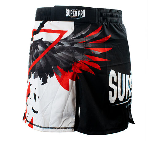 Super Pro Combat Gear Super Pro Combat Gear Mma Short, Rood,Zwart,Wit