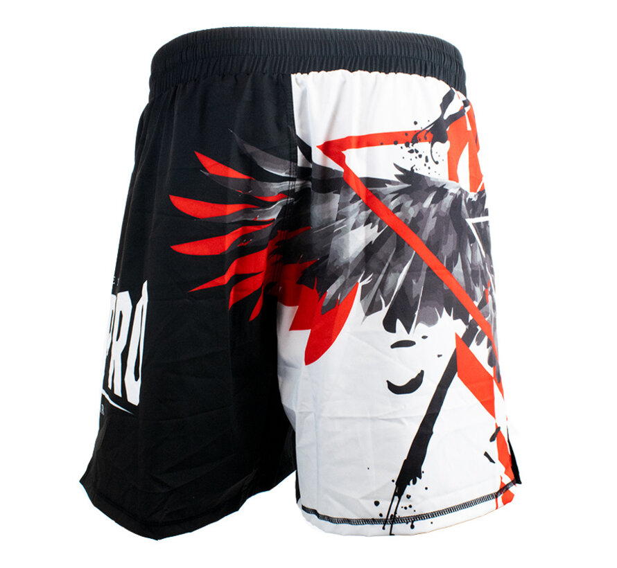 Super Pro Combat Gear Mma Short, Rood,Zwart,Wit