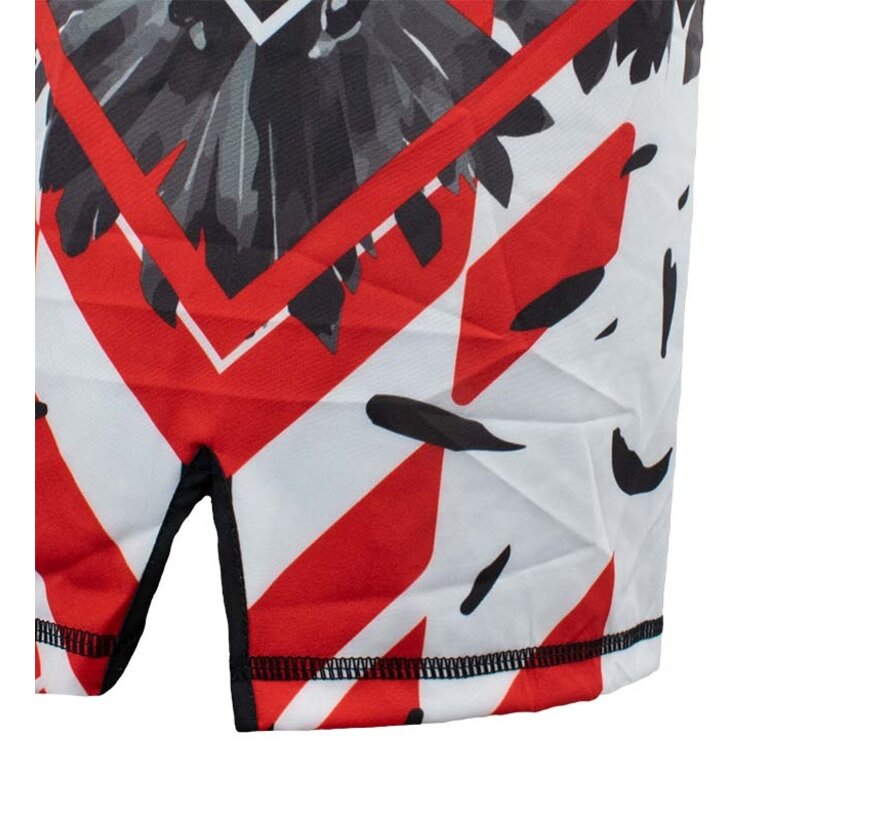 Super Pro Combat Gear Mma Short, Rood,Zwart,Wit