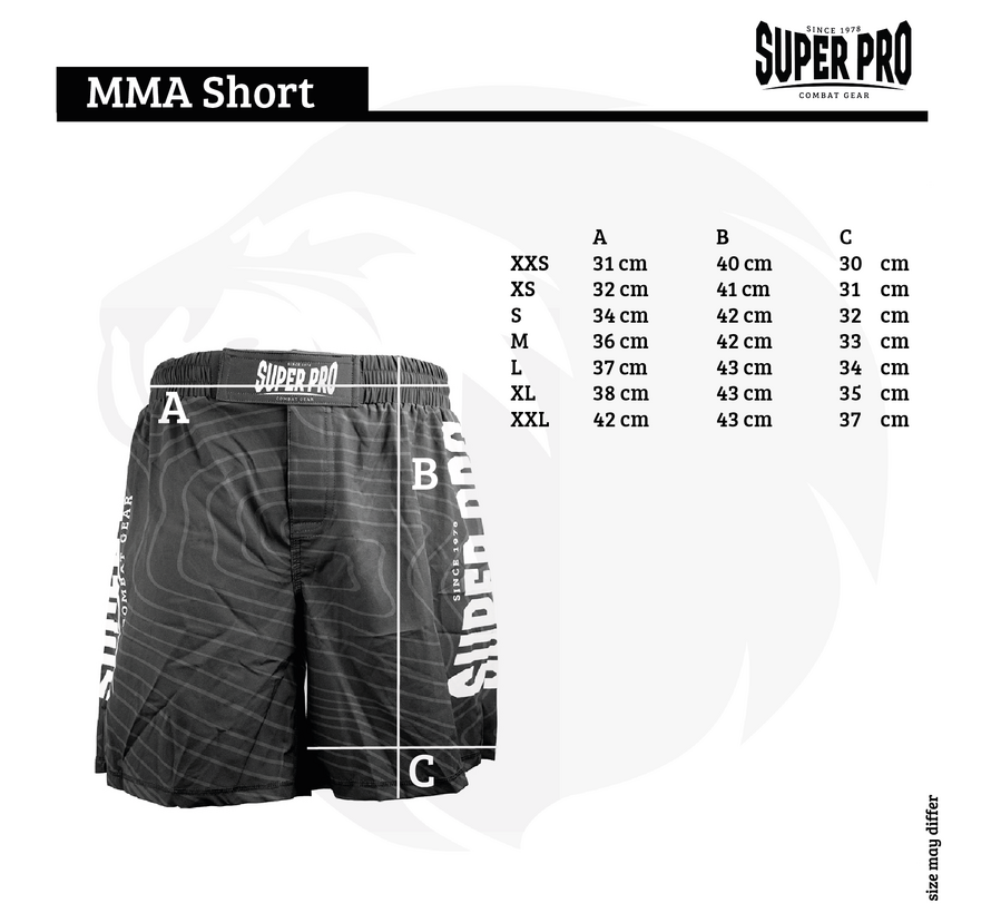 Super Pro Combat Gear Mma, Zwart,Wit