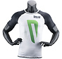 Super Pro Combat Gear Rashguard Shortsleeve No, Zwart,Groen,Zilver