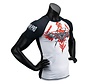 Super Pro Combat Gear Rashguard Shortsleeve, Rood,Zwart,Wit