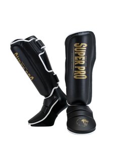 Super Pro Combat Gear Super Pro Combat Gear Scheenbeschermer Protector, Goud,Zwart,Wit