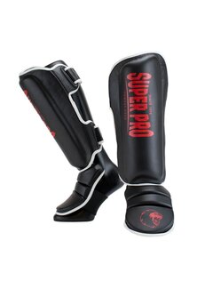 Super Pro Combat Gear Super Pro Combat Gear Scheenbeschermer Protector, Rood,Zwart,Wit