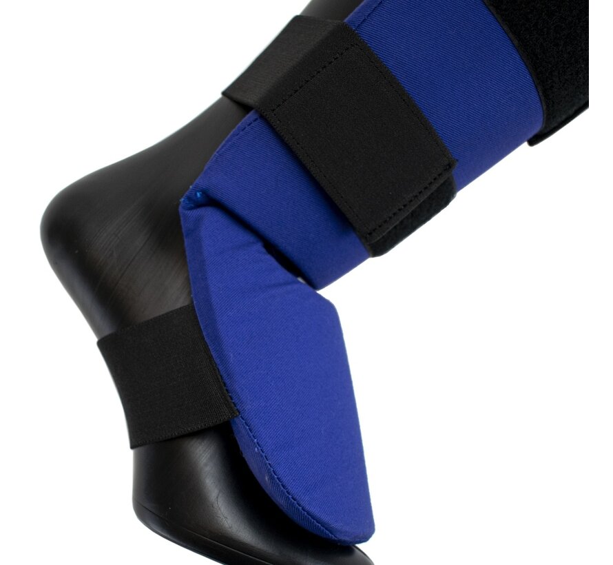 Super Pro Combat Gear Scheenbeschermer, Blauw,Zwart